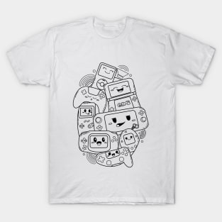 Gamepad doodle illustration T-Shirt